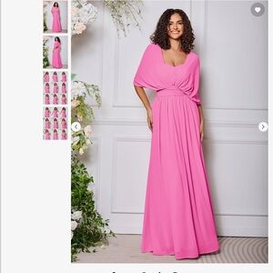 Elegant Pink Maxi Dress